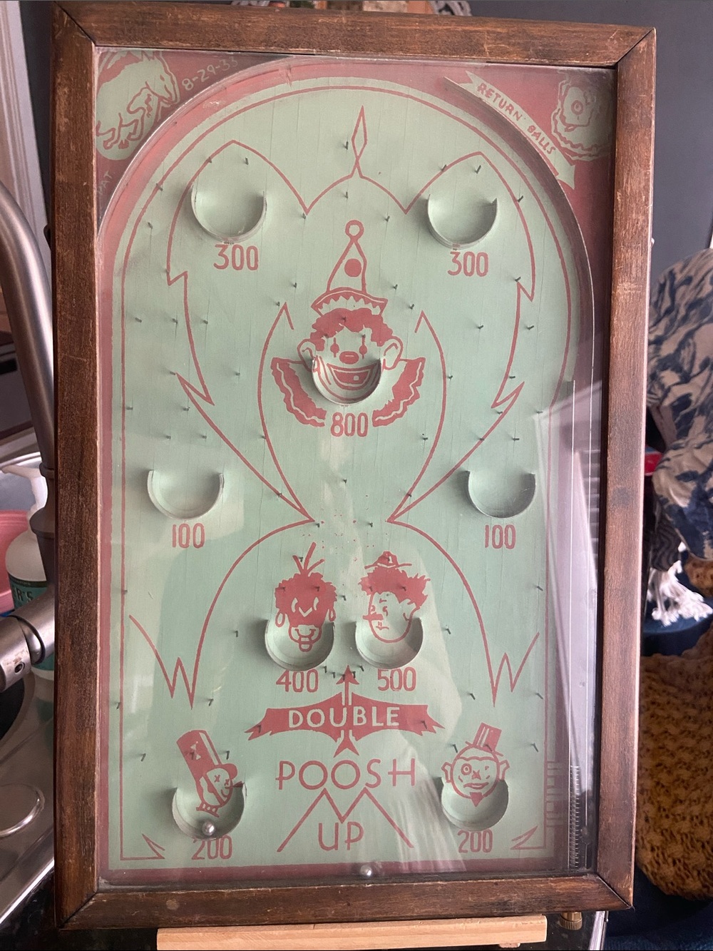 Antique Poosh Up Pinball